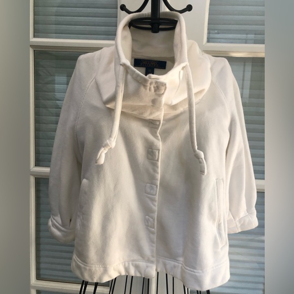 Millard Fillmore Egg Shell White Shawl Collar Jacket. - Picture 6 of 7